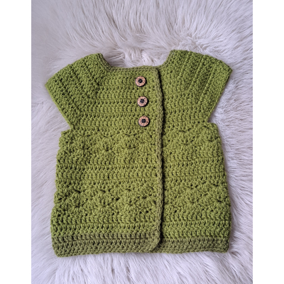Baby vestje /  mosgroen